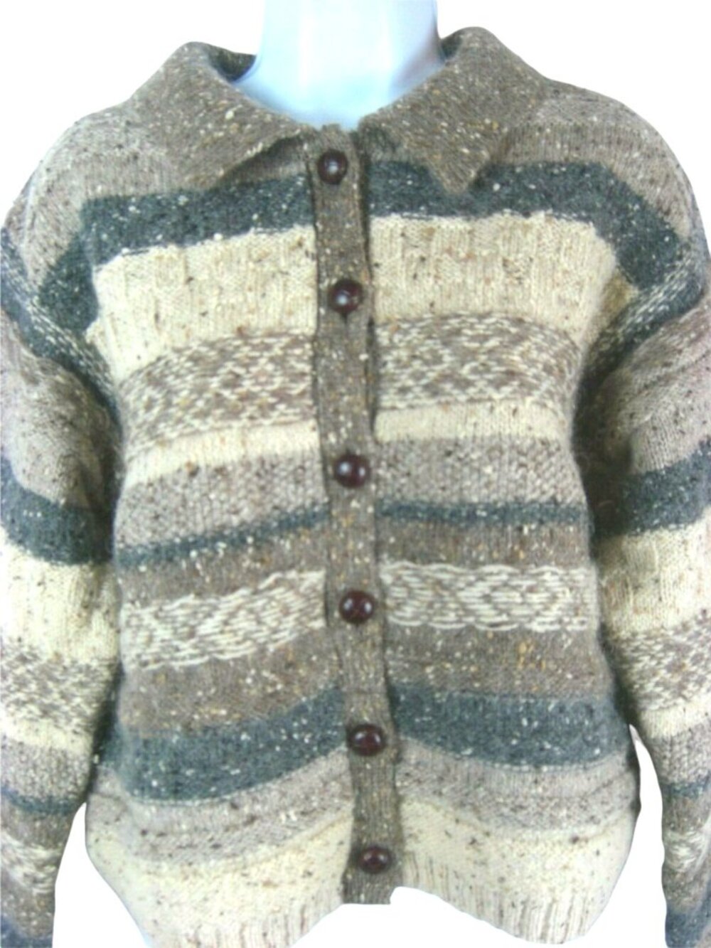 Y2K Gap Lambswool Mohair Cardigan Sweater Medium Multicolor